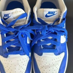 Nike Kids Blue and White Low-Top Sneakers
